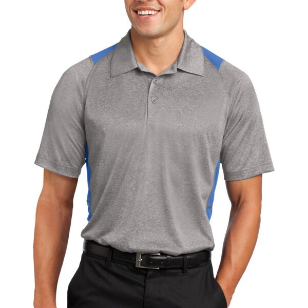 Heather Colorblock Contender  Polo Thumbnail