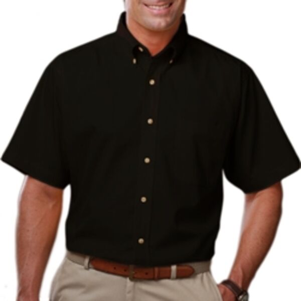 Men's Short Sleeve Bone Button Shirt Thumbnail